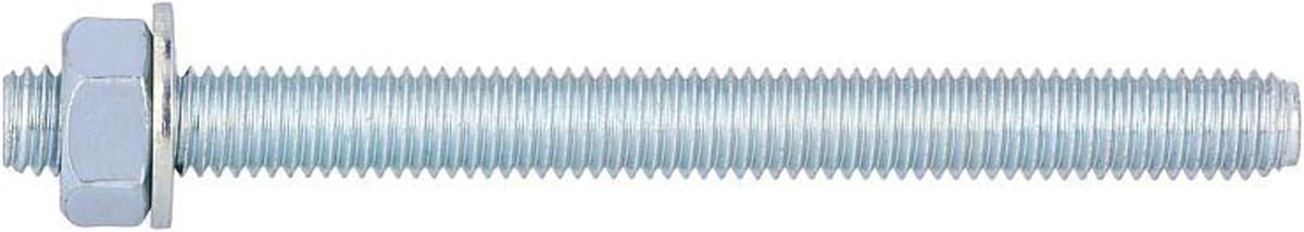 Ankerstang Staal - Verankeringsbout Bevestiging - Staalconstructies Bevestigen - Variabele Verankeringsdiepte - 16 x 200 mm - Zilverkleurig — afbeelding 1
