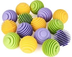 15 stuks herbruikbare rubberen drogerballen - wasbal voor wasmachine - anti-verstrikking - wasdroger accessoires
