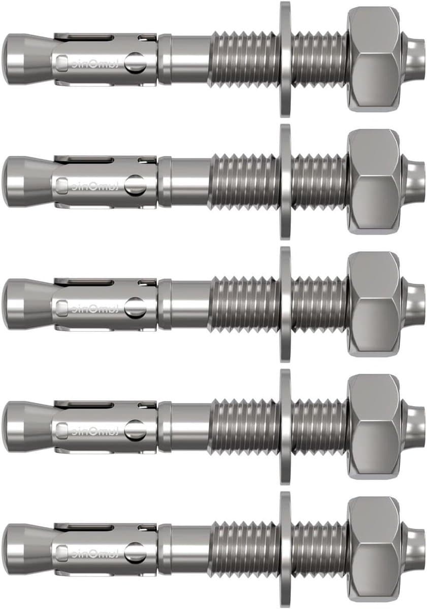 Zwaarlastanker M10 - Metaalanker Boutanker - Bevestigen van Constructies - Gegalvaniseerd Staal - M10 x 90mm - Verzinkt — afbeelding 1