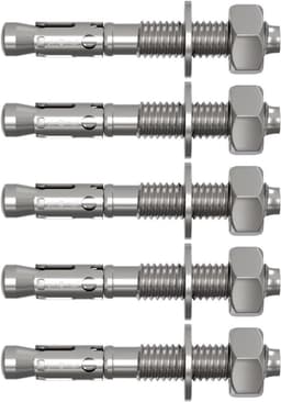 Zwaarlastanker M10 - Metaalanker Boutanker - Bevestigen van Constructies - Gegalvaniseerd Staal - M10 x 90mm - Verzinkt — thumbnail 1