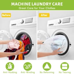 Mesh waszakken, opbergzakken, drielaagse wasmachinetas met trekkoord gesloten ontwerp voor ondergoed, sock, babydoeken, reizen, delicates — thumbnail 5
