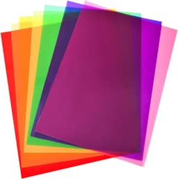 10 stuks kleurfolie licht kleurfilter gel kleurfilter transparant raamfolie kleurcorrectie hittebestendige folie voor led-studiolampen — thumbnail 1