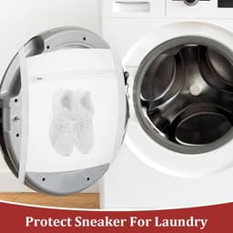 Waszakken 40x40 cm - Mesh stof - Voor schoenen en kleding - Veilig wassen en drogen - ShopVlot — thumbnail 4