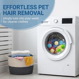 Haarvanger voor wasmachine - 12 stuks - nylon - herbruikbaar - verwijdert dierenharen - ShopVlot — thumbnail 3