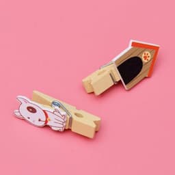 Wasknijpers Houten 10 Stuks - Mini Wasknijpers - Decoratieklemmen - Fotoclips - Houten Decoratie - Duurzaam Materiaal - Fotoklemmen — thumbnail 2