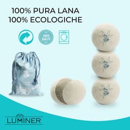SnelShoppen - Wollen Droger Ballen met Lavendelolie - 6 Stuks voor Knikvrije Was en Haarabsorptie - Eco-vriendelijk, Geurbevochtiger voor Droger en Wa — thumbnail 2