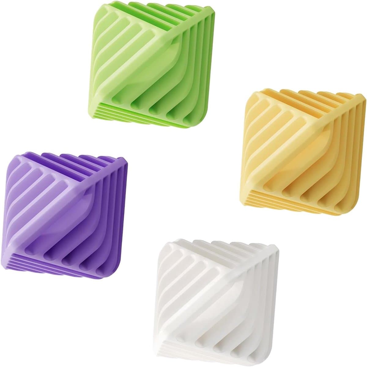 Wasballen – 4 stuks wasballen van stof | Herbruikbare wasverzachter | Magische wasbal voor de droger, badkamer, huishouden, appartement, hotel, slaapzaal, anti-kreuk — afbeelding 1