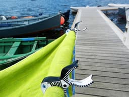 tuuli Accessories Summer Clips Grote Strandclips Handdoek Voor Strandlaken Wasknijpers Clip Strandstoel Jacht Kinderwagen Toebehoren (2x Zwart + 2x Wit) — thumbnail 5