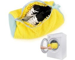 Waszak met Rits, Herbruikbare Waszak voor Schoenen, Polyester, 39 x 19 cm, Ideaal voor Wassen en Beschermen van Kleding