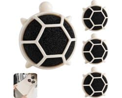 4 stuks-Pluisroller - Wasballen - Herbruikbaar - Huisdierhaarverwijderaar - Wasaccessoire - Geschikt voor het absorberen van huisdierhaar - Antiklit - Gebroken wit - 7,7*6,6*4 cm