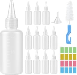 Knijpflessen Set - Plastic - Herbruikbaar - Lekvrije Sluiting - Voor Keuken en Creatieve Toepassingen — thumbnail 5