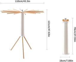 Casa Living Droogrek Kleding - Opvouwbaar Droogrek - Uitbreidbaar Ontwerp - 30 kg Draagvermogen - Binnen & Buiten Gebruik — thumbnail 1