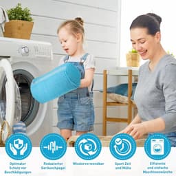 Schoenwaszak voor de wasmachine met verborgen rits, ideaal voor het reinigen van schoenen, blauw en duurzaam — thumbnail 3