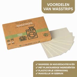 Wasstrips - Fresh Linen 400 Wasbeurten Incl. Wasverzachter – Wasmiddel Wasdoekjes – Wasmiddeldoekjes - Vegan — thumbnail 2