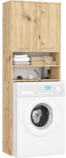 Wasmachine Ombouwkast - Hoge Kast Wasmachine - Ruimte Benutten - Met 2 Deuren - 64 x 180 x 30 cm — thumbnail 1