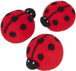 HI drogerballen/wasbollen - 6x stuks - lieveheersbeestjes - voor zachte/kreukvrije was - wasdroger ballen — thumbnail 5