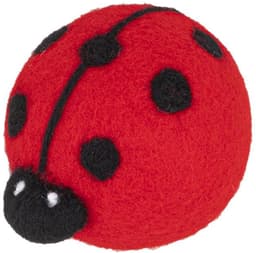 HI drogerballen/wasbollen - 6x stuks - lieveheersbeestjes - voor zachte/kreukvrije was - wasdroger ballen — thumbnail 2