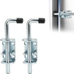 SnelShoppen - 2 Stuks Trailer Veer Lock, 171mm, Veersloten voor Trailerdeur van Gegalvaniseerd Koolstofstaal, Voor Kofferbakdeur en Containerkast — thumbnail 1