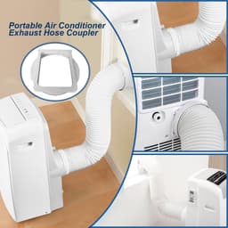 Afvoerslang Airco Klimaat - Koppelstuk Mobiele Airco Afvoerslang - Airconditioning afvoerslang - Verlengstuk van de uitlaatpijp van de airconditioning - Geschikt voor Ø16cm - Wit — thumbnail 5