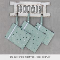 Thijox - Zamboo Nasstas/Luiertas Set - Milieuvriendelijk & Duurzaam - Ökotex Standaard 100 - 3-delige Set - Groene Tassen voor Luiers, Vuile Was en Vo — thumbnail 5