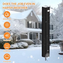SnelShoppen - Swivel Clothesline Cover - Waterdichte Bescherming voor Rotatieve Waslijnen - Universele Maat 165x15x15cm - Met Rits en Trekkoord - Tuin — thumbnail 3