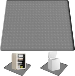 SnelShoppen - Koelkastmat 60 x 60 cm - Siliconen Druppelmat met Verhoogde Rand voor Vloerbescherming - Vriesmat en Lekbak voor Koelkast, Vaatwasser, W — thumbnail 1