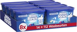 Witte Reus 3+1 Power Caps Wasmiddel Capsules | 8 x 14 wasbeurten | 112 wasbeurten | Voordeelverpakking — thumbnail 1