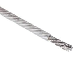 Waslijn Staaldraad - Ophangtouw - Buiten Drogen - Flexibel PVC-Coating - 100 Meter - Transparant