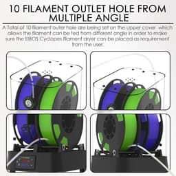 Filament Droogbox voor 3D Printer Materialen - Met Timer en Temperatuurregeling — thumbnail 4