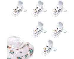 Dekbedclips - Stevige Dekbed clips - 6 Stuks - Dekbed Knijpers - Dekbed Klemmen - Clips - Dekens - Gewatteerde dekbedclips - lakenhouders - dekbedclips lakenclips - antislip dekbedhouders - sterke dekbedclips