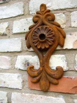 Antique ash - masonry anchor ice anchor decoration for timbered garden wall Lorelei cap anchor — thumbnail 1