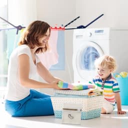 Set van 2 Waszakken voor de Wasmachine met Sluiting voor Gevoelige Kleding, Ondergoed, Sokken en Beddengoed - 18 x 20 cm — thumbnail 4