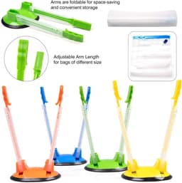 Baggy Rack Set - Zakhouder Keuken - Voedsel Voorbereiden - Handsfree Clips - 6 Stuks - Multicolor — thumbnail 2