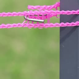 Verdikte en winddichte waslijn, geschikt Geschikt voor binnen- en buitengebruik, boren is niet nodig. Winddicht en antislip, verkrijgbaar in diverse kleuren, perfect Geschikt voor kamperen in de buitenlucht (roze). — thumbnail 2