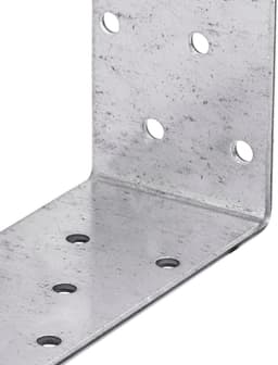 Stalen Ankers - Hoekverbinders - Bouw Montage - Zware Belasting - 120x95x40x2mm - Verzinkt — thumbnail 4