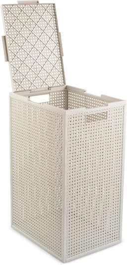 Curver Kaya Wasmand met deksel - 60L - 2 stuks - 38x29x58,5 cm - Wit — thumbnail 3