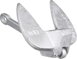 Gietijzeren Marine Anker - Boot Anker - Boot Stabiliseren - Graaft in Zand en Modder - 68 kg - Zilver — thumbnail 2