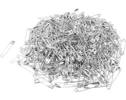 Metalen Kleding Clips - Veiligheidsspelden - Kleding Bevestigen - Roestvrij Metaal - 500 Stuks - Zilver