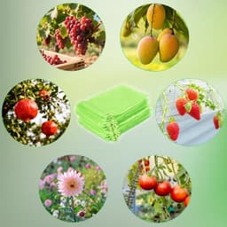 Druivenbeschermzak - Fruitbescherming - Beschermt tegen insecten - Met trekkoord sluiting - 100 stuks - Groen — thumbnail 4