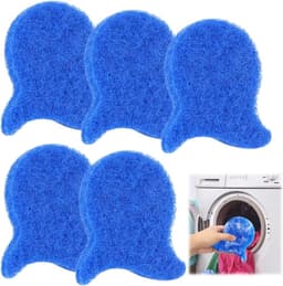 Set van 5 - Professionele Haarverwijderaar voor Wasmachine - Wasmachine Ontharingsballen - Anti-Klit Wasballen - Herbruikbare Pluizenvanger - Beschermt Kleding & Bespaart Droogtijd — thumbnail 1