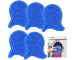 Set van 5 - Professionele Haarverwijderaar voor Wasmachine - Wasmachine Ontharingsballen - Anti-Klit Wasballen - Herbruikbare Pluizenvanger - Beschermt Kleding & Bespaart Droogtijd — afbeelding 1