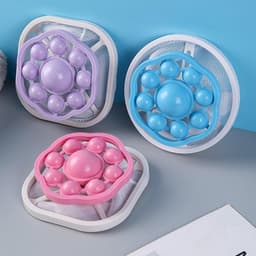 Wasmachine filterzakken - 3 stuks - Drijvende Haar Filtering - Herbruikbaar - Wasmachine reiniger - Haarvanger - Wasfilter - Voor het verwijderen van haar en drijvend vuil - 9.5cm — thumbnail 4