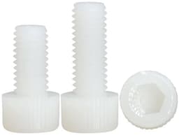 Elzusha - Nylon schroeven - Inbusmachines - Slijtvast en corrosiebestendig - Wit kunststof - M12x30mm - 8 stuks - Geschikt voor diverse toepassingen — thumbnail 1