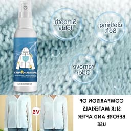 Antistatische Spray 100ml voor Kleding, Textiel, Meubels en Auto - Vermindert Statische Lading en Verbetert Comfort — thumbnail 4