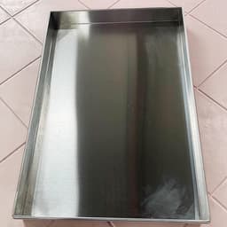 Lekbak voor Airco - Opvangbak Condens - Waterschade Voorkomen - Roestvrij Staal - 60x60 cm - Zilver — thumbnail 5