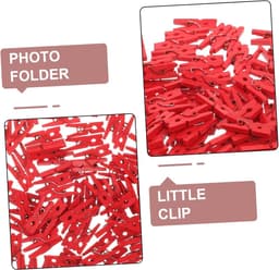 Houten Mini Clips - Fotohouders Knutselclip - Decoratie Ophangen - Natuurlijk Hout - 100 Stuks - Zwart — thumbnail 5