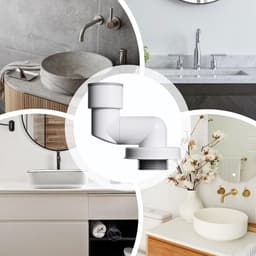Afvoerpijp Geurblokker - Geurwerende Muurafvoer - Voorkomt Nare Luchtjes - Zelfsluitende Terugslagklep - Voor 50/70mm Buizen - Wit — thumbnail 3