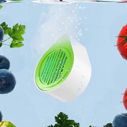 Fruit Wasser - Groente Reiniger - Gezond Eten - Automatisch Programma - 15.9 x 15.6 cm - Groen — thumbnail 4
