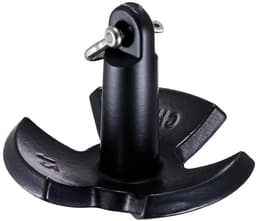 Rivieranker Gietijzer - Paddenstoelanker Bootanker - Veilige Verankering - Vinyl Gecoat - 54 kg - Zwart — thumbnail 1