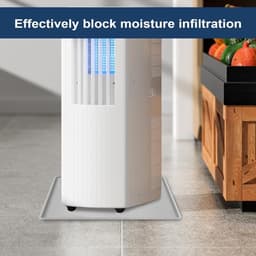 Draagbare Airco Lekbak - Condensbak Siliconen - Vochtpreventie - Verhoogde Rand - 55.88x55.88 cm - Grijs — thumbnail 3